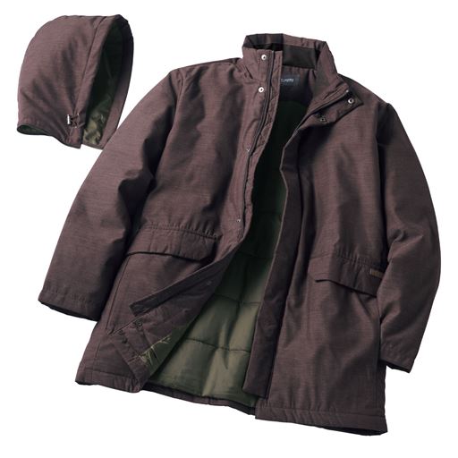 ブラウン 取り外せるフード