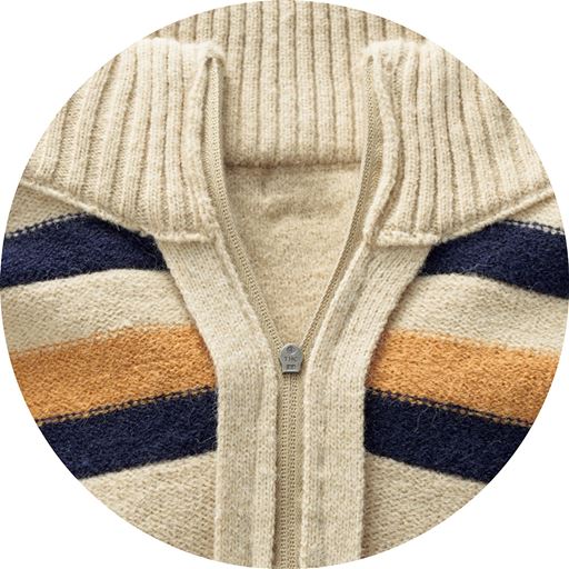 直接ジッパーが肌に当らない仕様