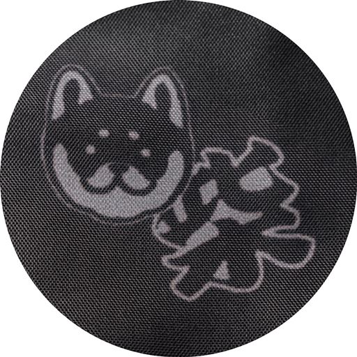 裏生地のわんこ柄