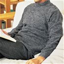 杢調フリースハイネックカットソー