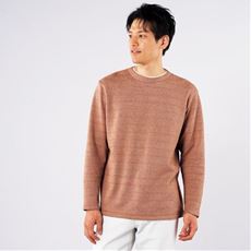 杢調・裏起毛・重ね着風カットソー