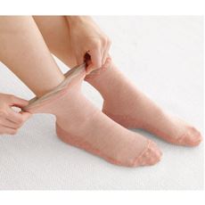 色違い2足組・メッシュソックス(ボタニカル綿)(日本製)