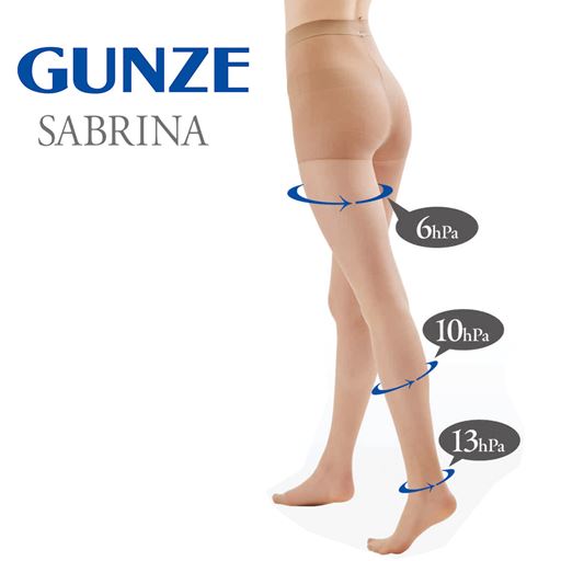 SABRINA7足組ストッキングBOX(着圧)(伝線防止タイプ)(グンゼ)(サブリナ)