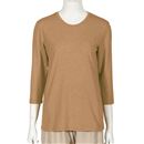 シンプルクルーネックＴシャツ（７分袖）