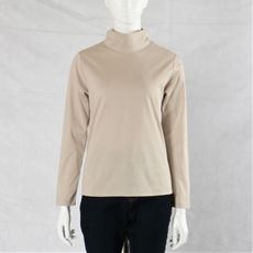 超長綿タートルネックTシャツ(日本製)