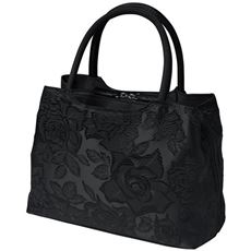 ガバっと開くジャカードフォーマルバッグ