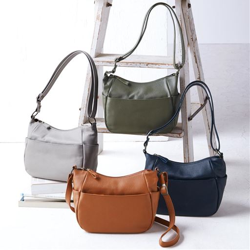 日本製 姫路レザーショルダーバッグ