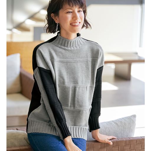 グレー系<br>グレー面を前に着用。