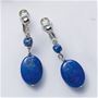 ラピスラズリデザインイヤリング