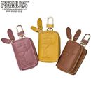 スヌーピー　本牛革小銭も入るキーケース