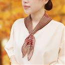 シルクグラデーションスカーフ　スカーフ留め付