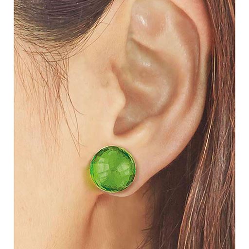 本琥珀 グリーンアンバー ピアス