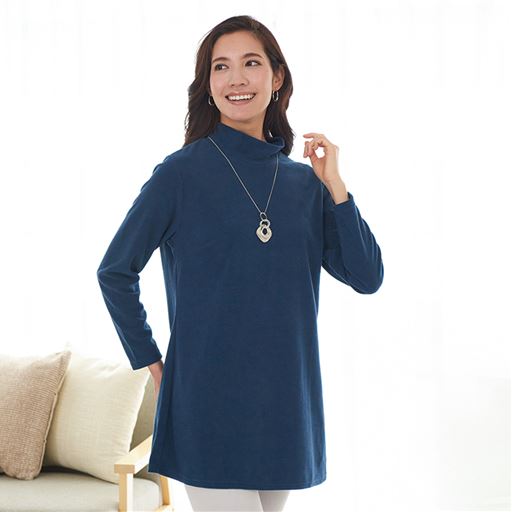 フリースハイネックチュニック