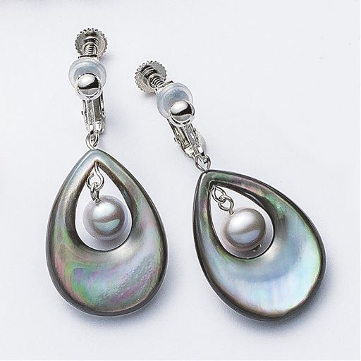 シェルパールイヤリング