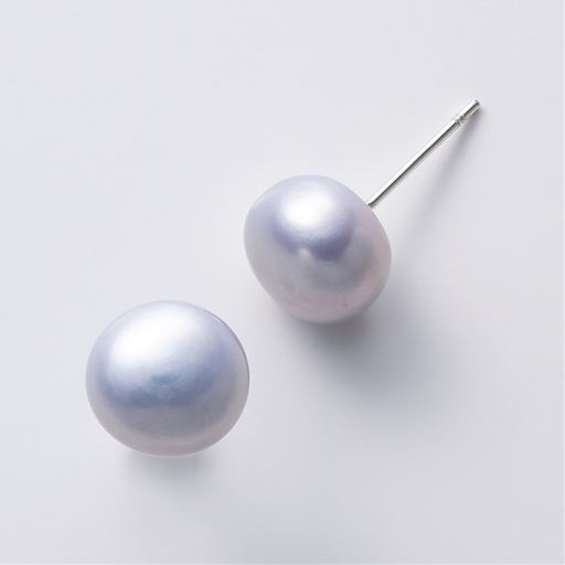 10mm淡水パールピアス