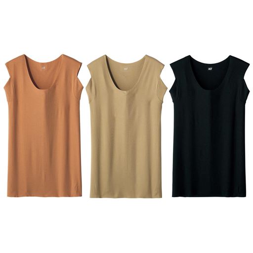 (左から)オレンジ系、ベージュ、ブラック