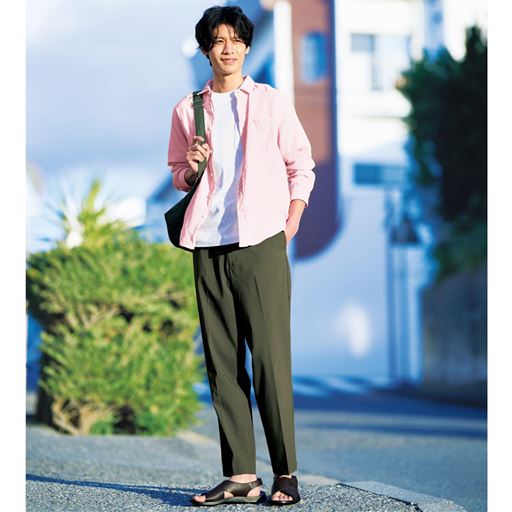 接触冷感・ウエストストレッチパンツ