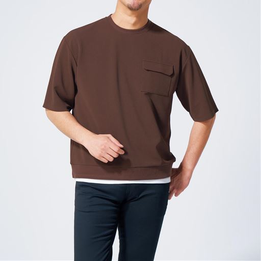 ブラウン<br>※インナーはKP-879半袖Vネックを使用しております。