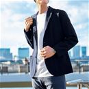 ストレッチ・サッカー素材ジャケット