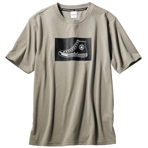 ドライプリント半袖Tシャツ(コンバース)(吸汗・速乾機能付き)