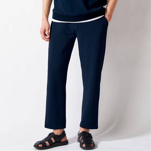 ジャカード素材・すっきり丈パンツ(セットアップ可)