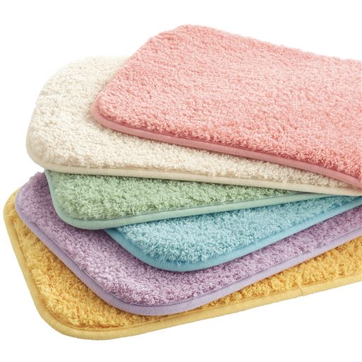 (上から)ペールピンク、アイボリー、ペールグリーン、ペールブルー、ペールラベンダー、ライトオレンジ