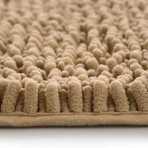 ベージュ<br>ボリュームたっぷりのマイクロファイバーモールで、指の間までしっかり吸水します。