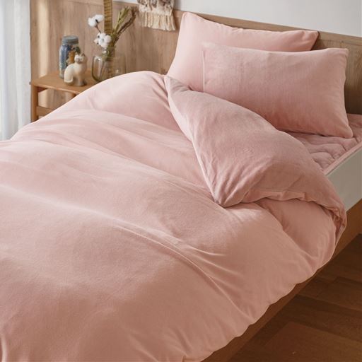 ピンク ※商品は枕カバーです<br>お肌にもやさしく、化学繊維が苦手な方にもおすすめ。