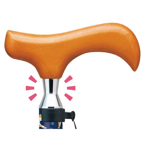ネック部分が細くなっているので、手に沿って握りやすい
