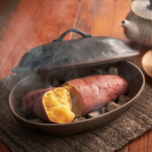レンジ×遠赤外線で、おうちでほくほく石焼き芋!