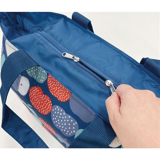 使いやすく、冷気を逃しにくいダブルジップ仕様。