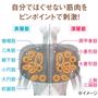 自分でほぐせない筋肉をピンポイントで刺激!