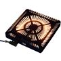 B 速暖ヒーターECOタイプ ハロゲンヒーター(ファン付き)/600W 電源を入れると素早く暖かくなります