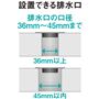 設置できる排水口