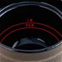0.5合と1合の水量目盛り付きで計量カップで測る手間がかかりません。