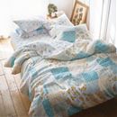 掛け布団カバー（ダブルガーゼ・パッチワーク柄）