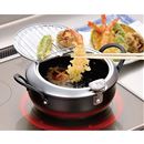 燕三条　鉄製蓋付天ぷら鍋