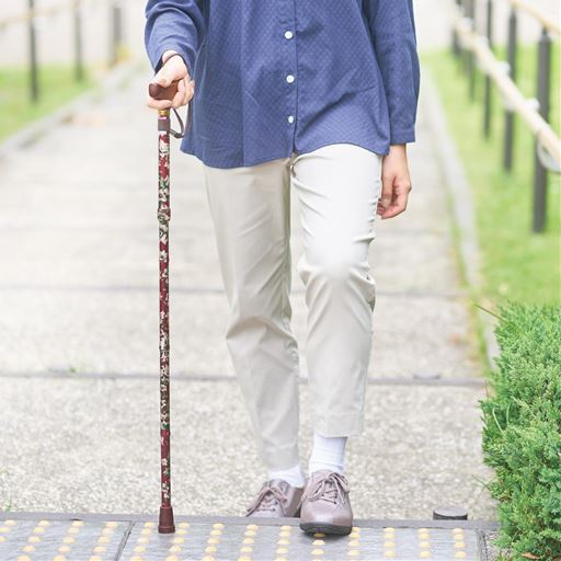 おしゃれな花柄折り畳み杖