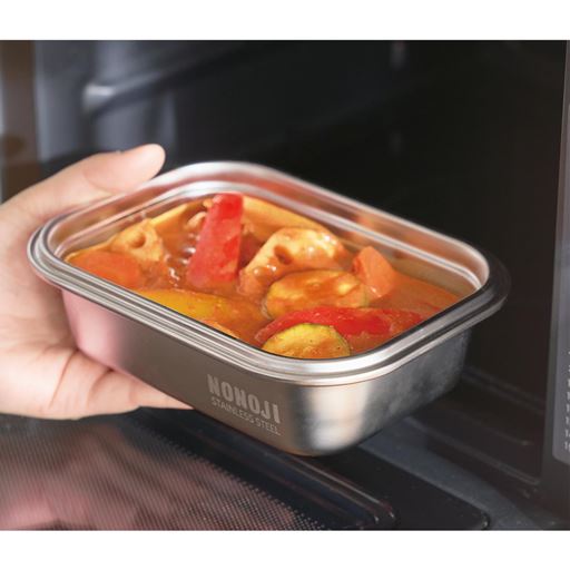 ののじ 電子レンジで使えるステンレス保存容器