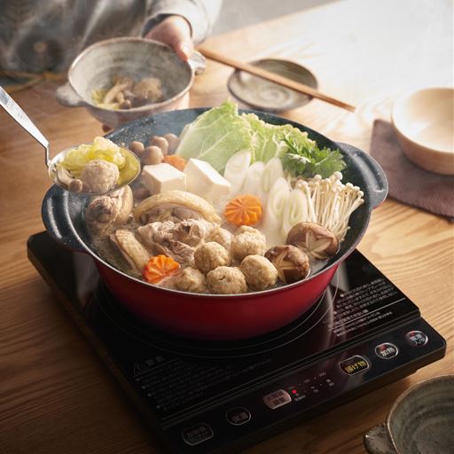 なごみ丈膳 IH対応フチ付卓上鍋