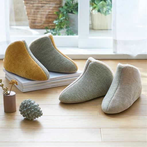 足首まであったかボアルームシューズ