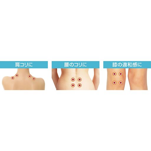 肩コリに 腰のコリに 膝の違和感に