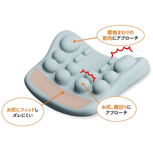 ぐい～っと筋肉にアプローチし血行促進コリをほぐす! ※カバーは外せません ※イメージ