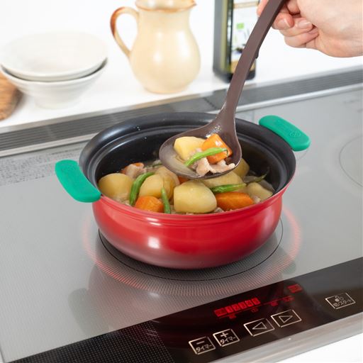 IHクッキングヒーターでもガスコンロでもお使いいただけます。