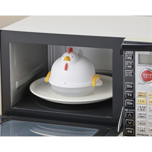 (3) 電子レンジで加熱調理します。