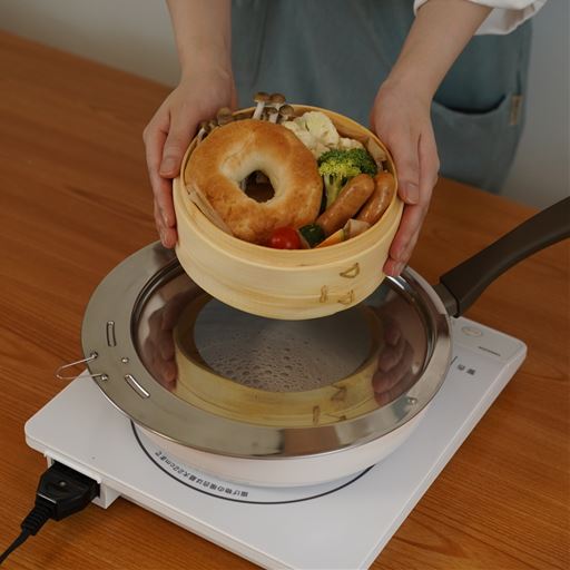 竹製せいろ用の蒸し台(せいろは別売)