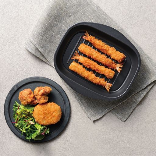 揚げ物の温めなおしも。サクッが復活します。