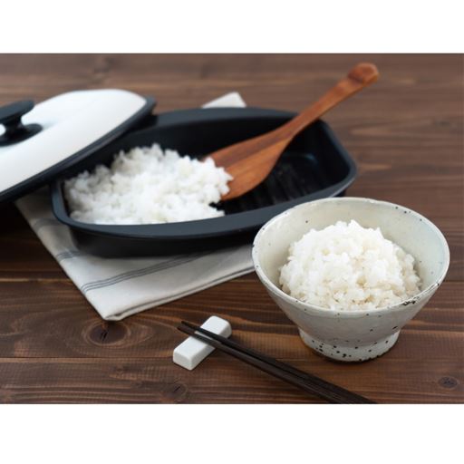 レンジで簡単に白米を炊くことができます。