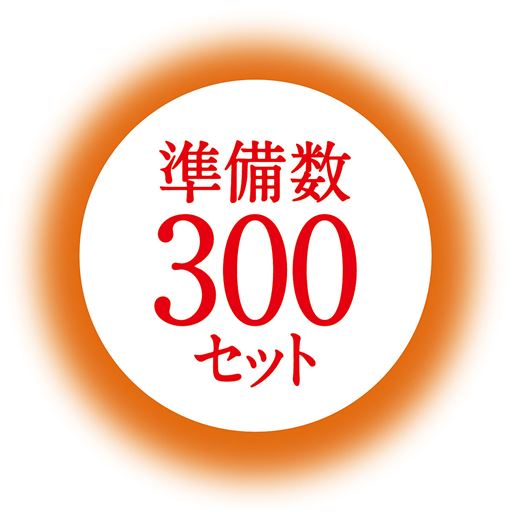 準備数300セット