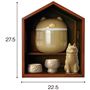 ブラウン A(犬の骨壺)<br>サイズ寸法 ※寸法の単位は約cmです。